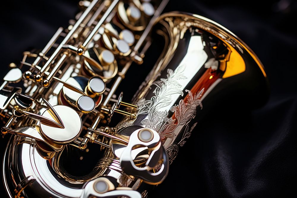 Saxophone euphonium trumpet guitar. AI generated Image by rawpixel.