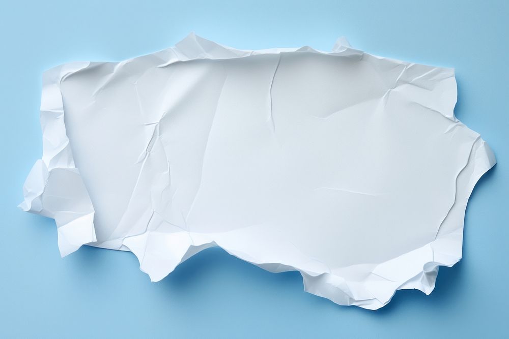 White paper torn crumpled textured. AI generated Image by rawpixel.