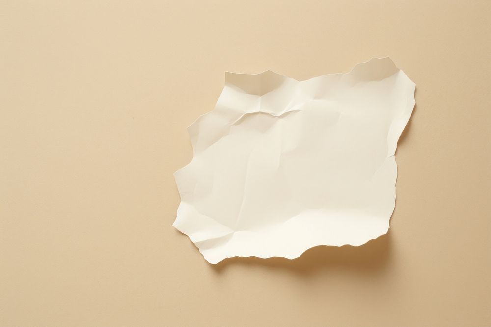White ripped paper simplicity porcelain crumpled. AI generated Image by rawpixel.