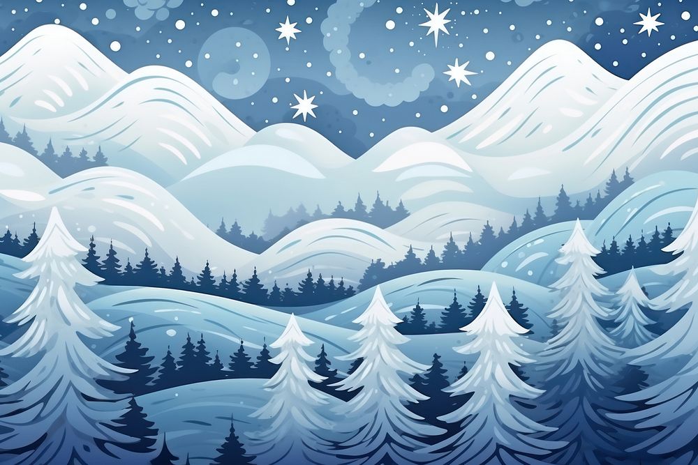 Mountain winter season pattern outdoors graphics. AI generated Image by rawpixel.