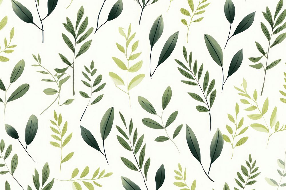 Green plant and leafs pattern backgrounds green. AI generated Image by rawpixel.