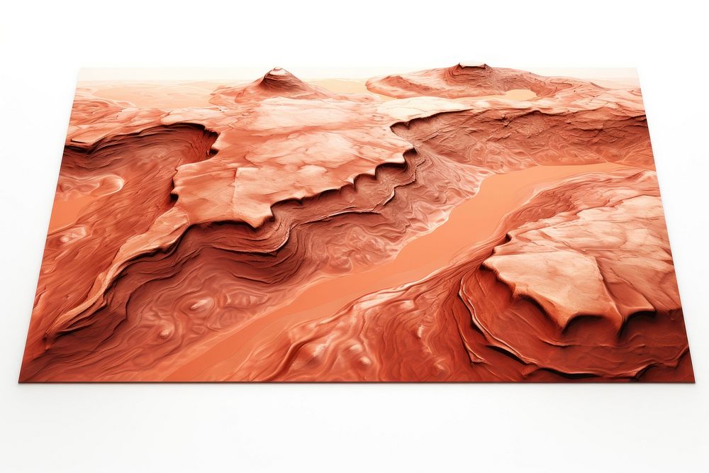 Mars nature white background landscape. AI generated Image by rawpixel.