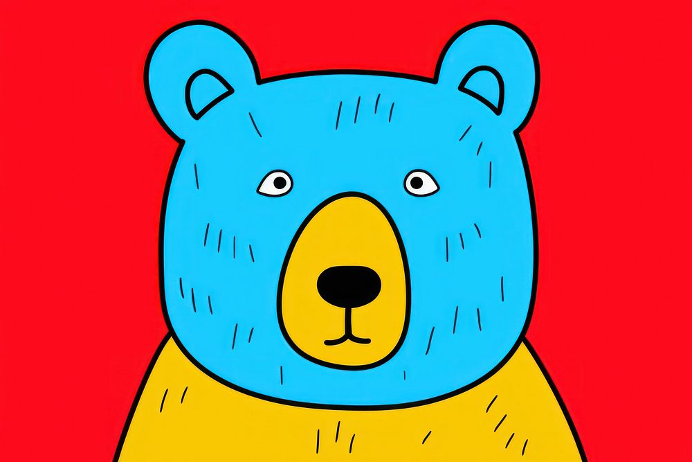 Bear cartoon mammal representation. AI generated Image by rawpixel.