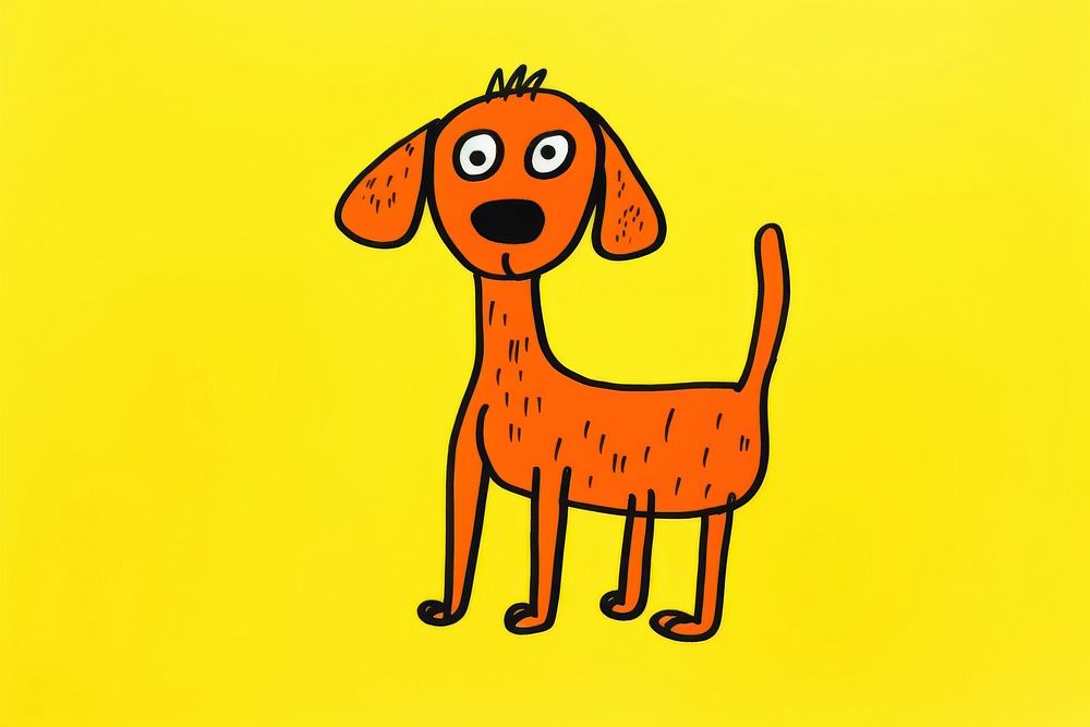 Dog cartoon animal mammal. AI generated Image by rawpixel.