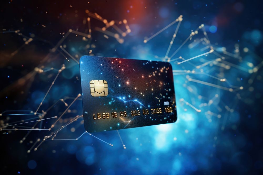 Digital credit card online technology futuristic illuminated. AI generated Image by rawpixel.