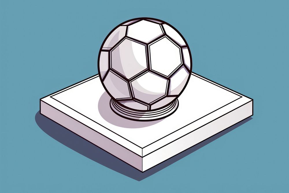 Soccer ball football sphere sports. AI generated Image by rawpixel.