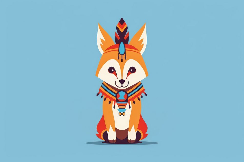 Fox cartoon animal nature. AI generated Image by rawpixel.