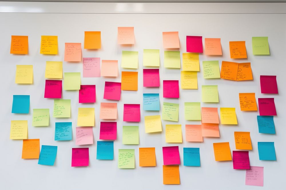 Multicolored sticky notes paper text advertisement. AI generated Image by rawpixel.