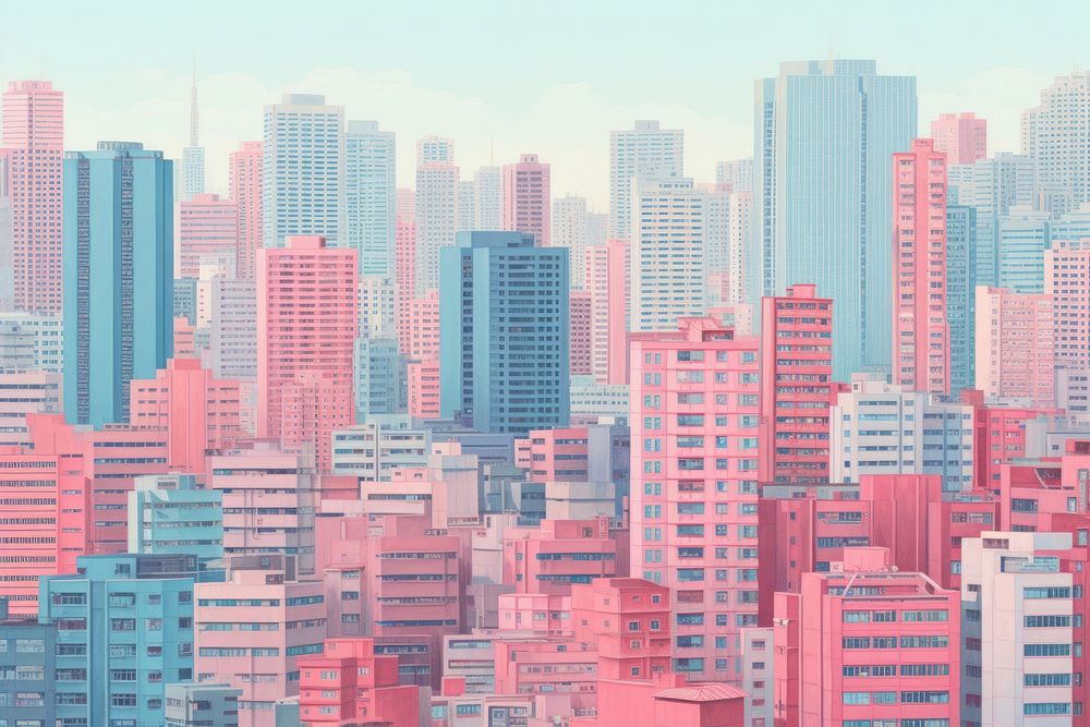 China city architecture backgrounds metropolis. AI generated Image by rawpixel.