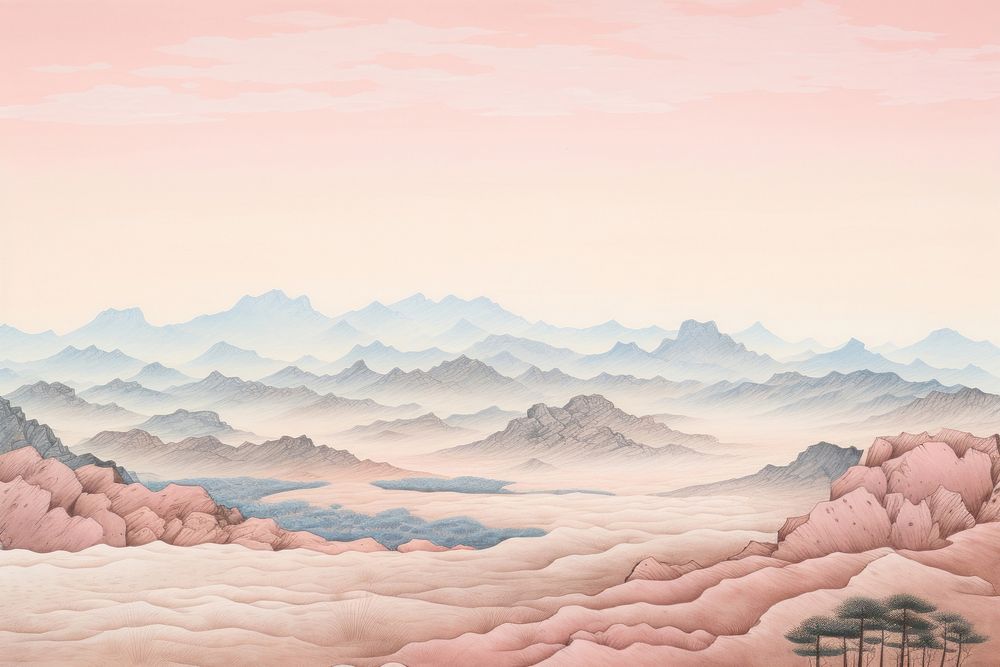 China landscape backgrounds nature tranquility. AI generated Image by rawpixel.