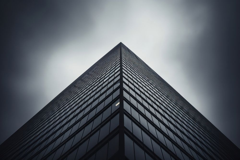 Skyscraper architecture building city. AI generated Image by rawpixel.