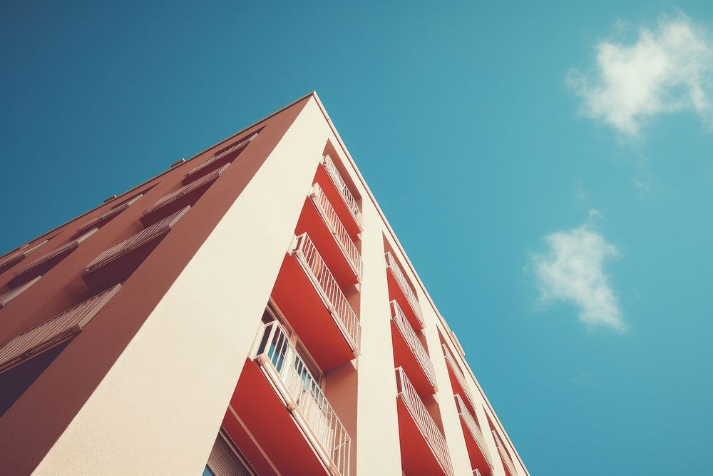 Building corner sky architecture outdoors. AI generated Image by rawpixel.