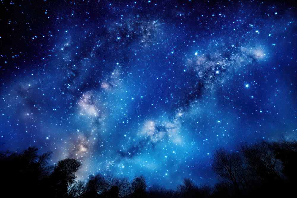 Milky way galaxy backgrounds astronomy outdoors. AI generated Image by rawpixel.