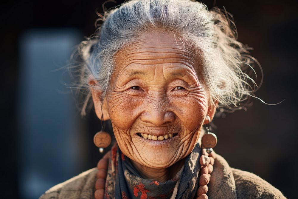 Old japanese women smiling architecture happiness. AI generated Image by rawpixel.