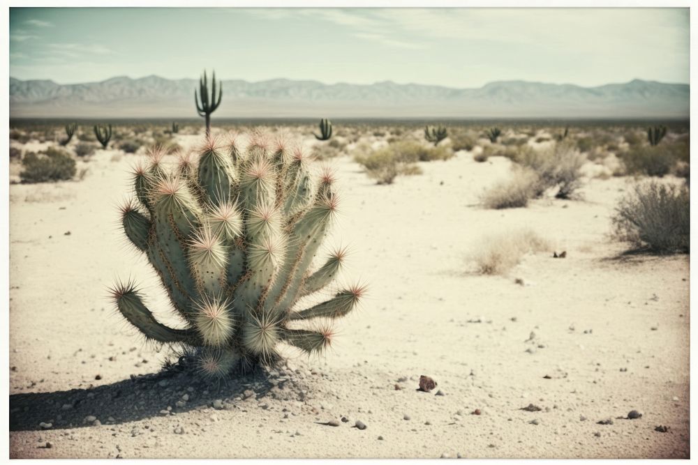 Cactus desert outdoors nature. AI generated Image by rawpixel.