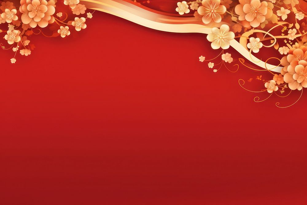Banner pattern red chinese new year. 