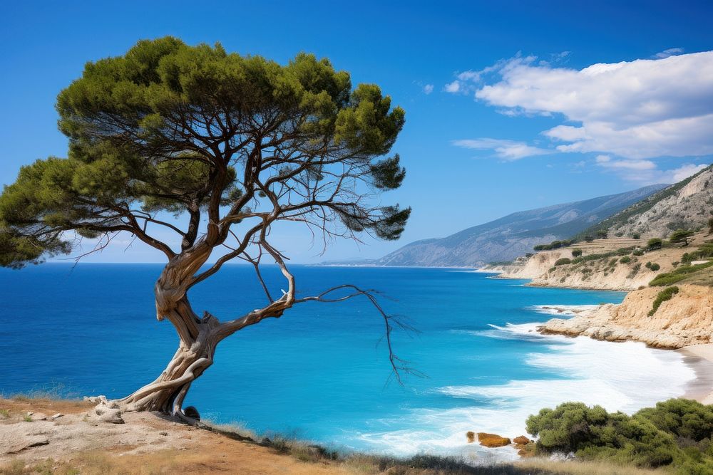 Kefalonia landscape outdoors nature. AI generated Image by rawpixel.