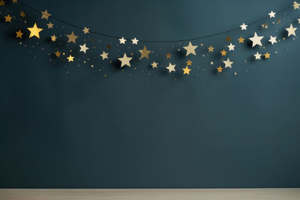 Empty spacebanner night star illuminated. AI generated Image by rawpixel.
