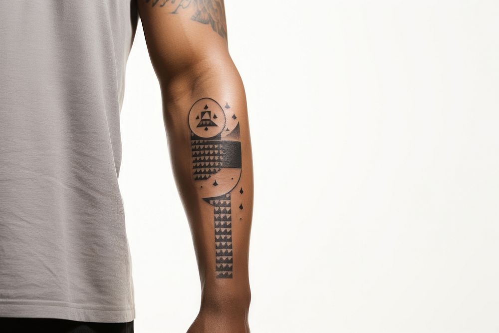 Moon tattoo back arm. AI generated Image by rawpixel.