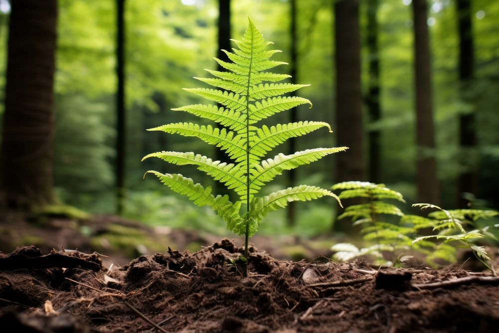 Fern tree vegetation outdoors. AI generated Image by rawpixel.