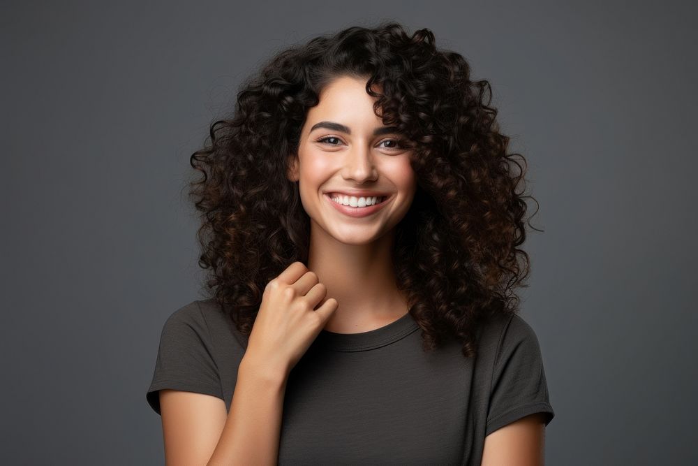 Woman portrait smiling adult. AI generated Image by rawpixel.