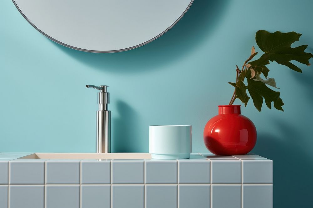 Bathroom sink toothbrush ceramic. AI generated Image by rawpixel.