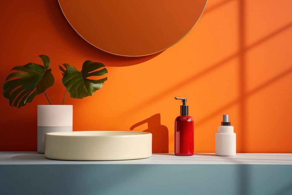 Bathroom container cosmetics ceramic. AI generated Image by rawpixel.