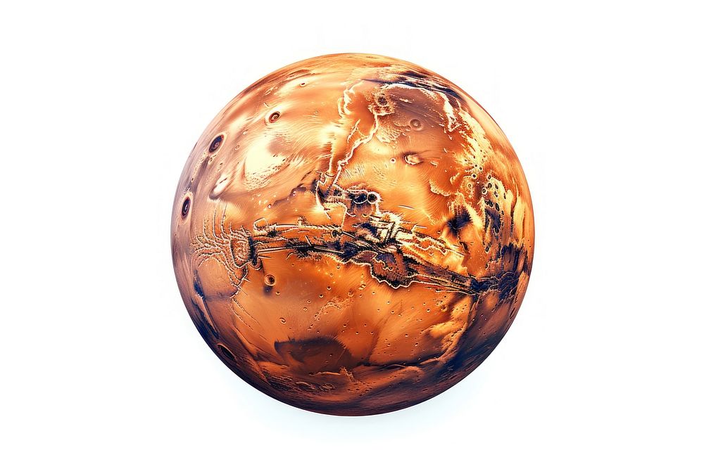 Mars sphere planet globe. AI generated Image by rawpixel.
