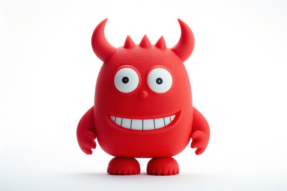 Devil plush toy anthropomorphic. AI generated Image by rawpixel.