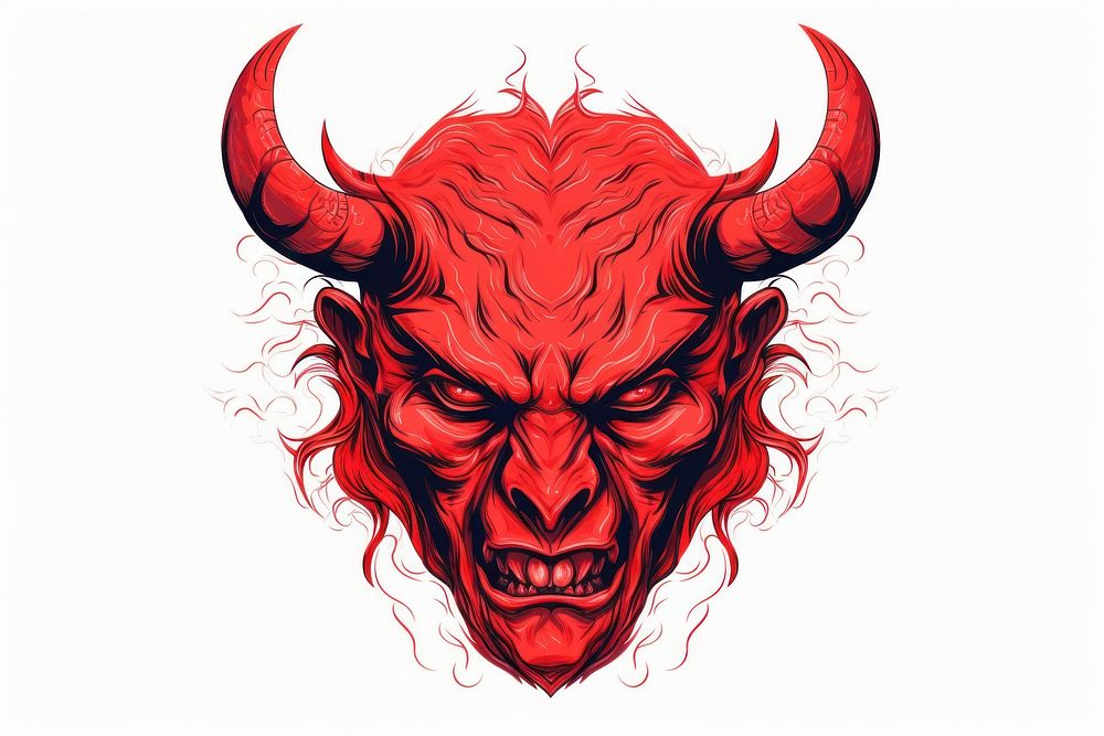 Devil drawing representation creativity. AI generated Image by rawpixel.