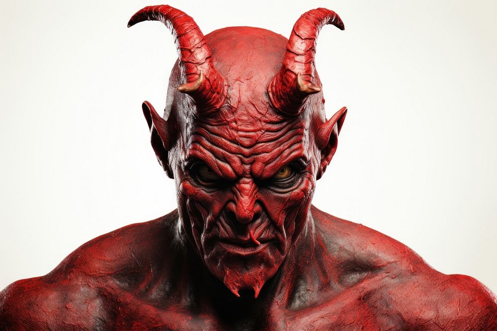 Devil portrait adult photo. AI generated Image by rawpixel.