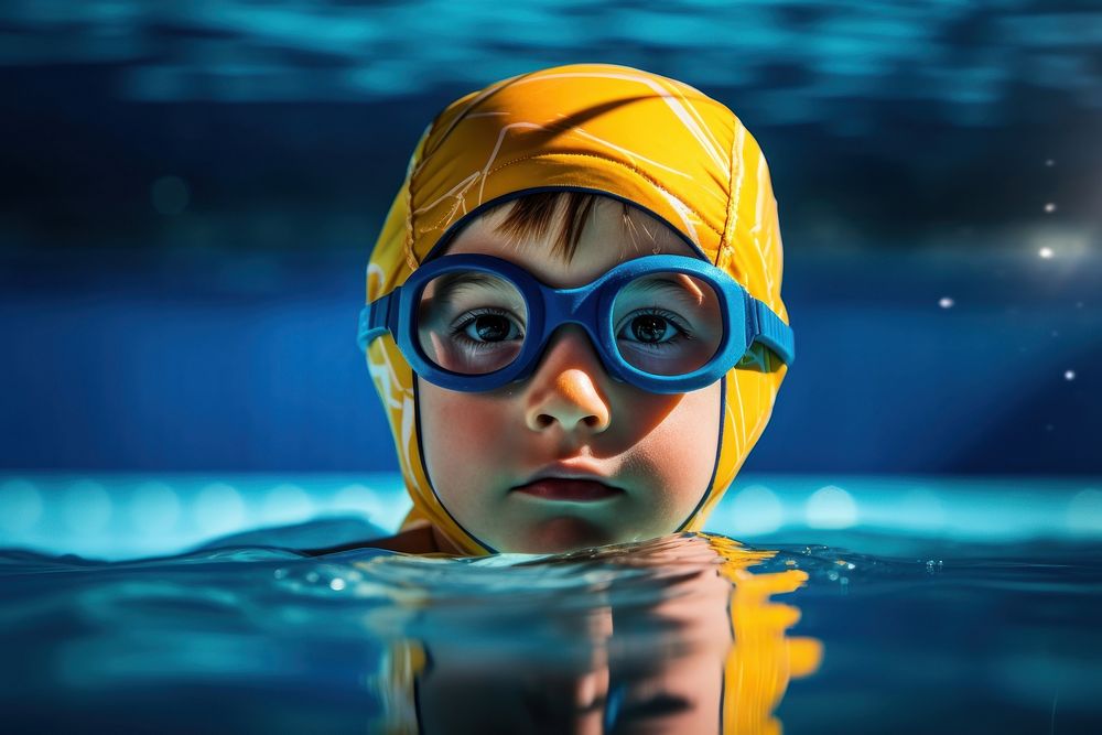 Swimming recreation swimwear swimmer. AI generated Image by rawpixel.