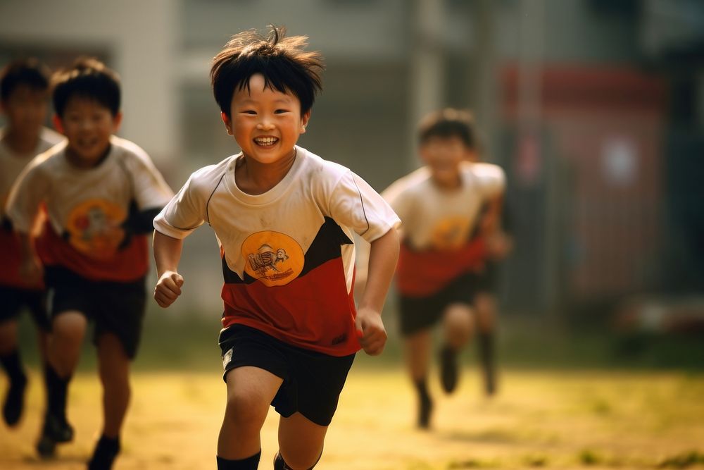 Chinese kids sports child day. AI generated Image by rawpixel.