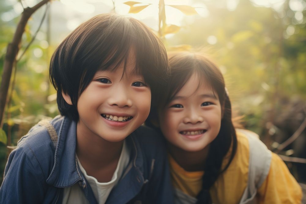 Taiwanese kids smile happy day. | Premium Photo - rawpixel