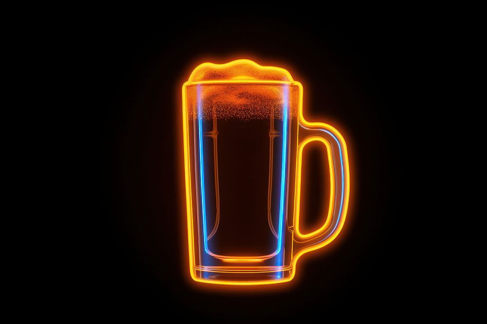 Beer drink light glass. AI generated Image by rawpixel.