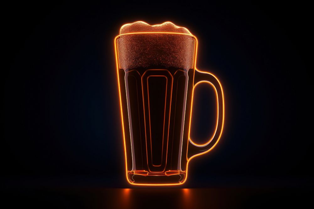 Beer drink light glass. 