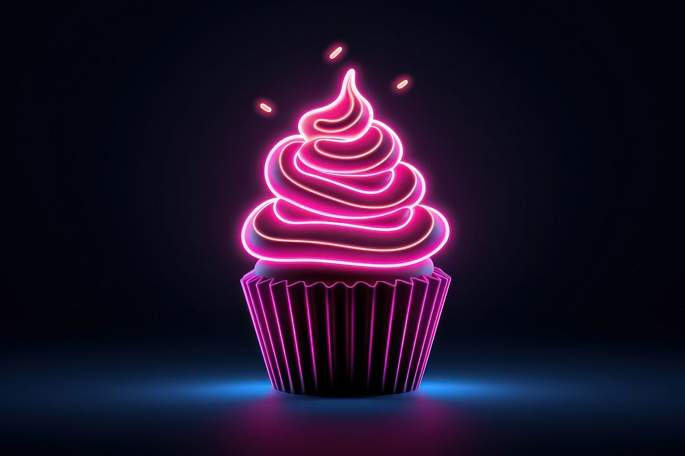 Cupcake light dessert food. AI generated Image by rawpixel.