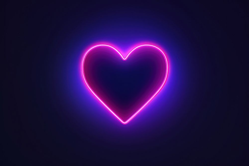 Heart light backgrounds night. AI generated Image by rawpixel.