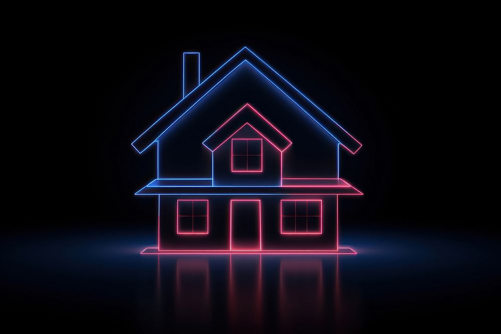 House light neon line. AI generated Image by rawpixel.