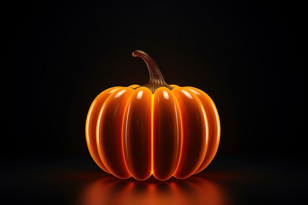 Pumkin vegetable pumpkin light. AI generated Image by rawpixel.