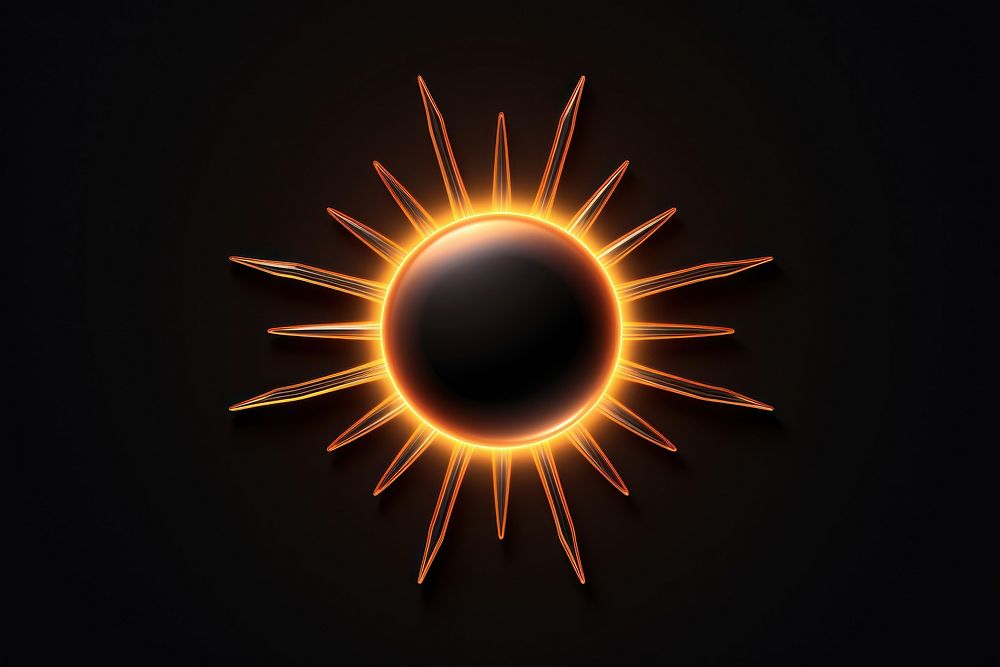 Sun astronomy eclipse light. AI generated Image by rawpixel.