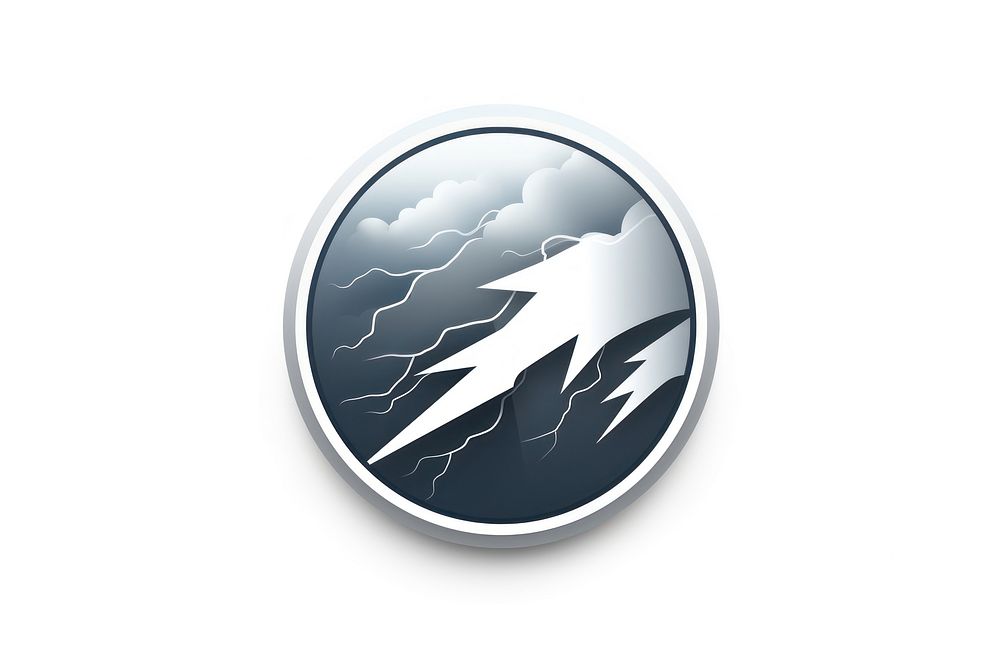 Storm symbol logo thunderstorm. AI generated Image by rawpixel.