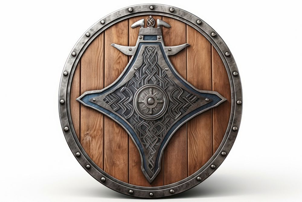 Shield of Viking architecture protection security. AI generated Image by rawpixel.