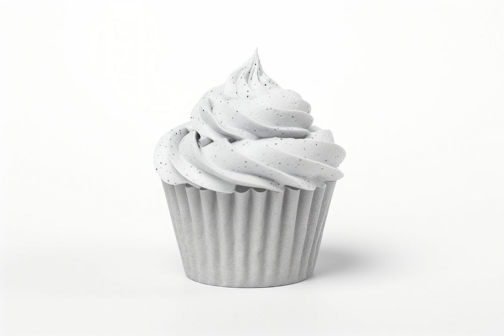 Cupcake dessert cream white. AI generated Image by rawpixel.