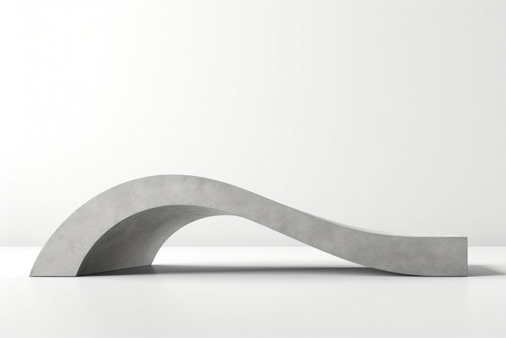 Curve architecture white background simplicity. AI generated Image by rawpixel.