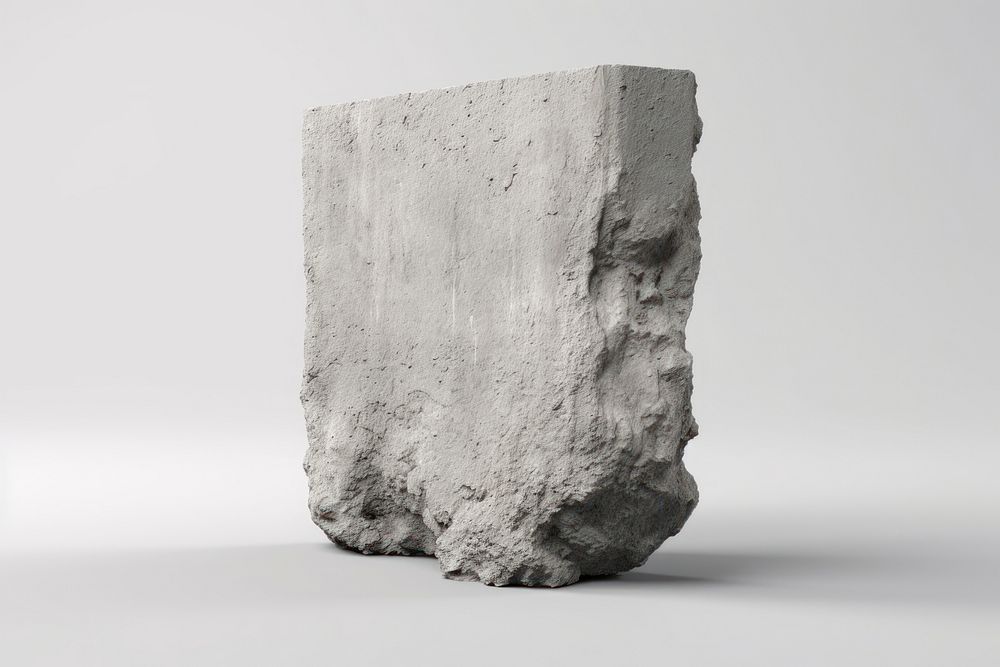 A piece of stone concrete rough rock. AI generated Image by rawpixel.