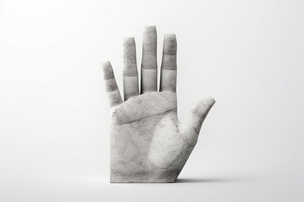 Hand finger art white background. AI generated Image by rawpixel.