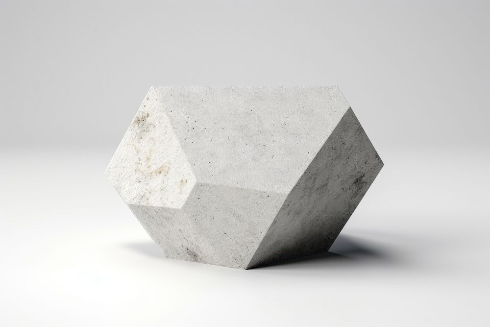 Hexagon diamond white background construction simplicity. AI generated Image by rawpixel.