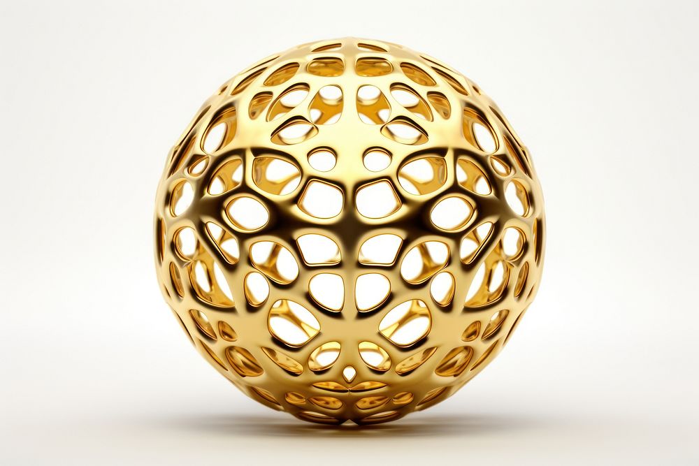 Sphere jewelry gold ball. AI generated Image by rawpixel.