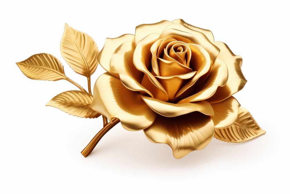 Rose flower jewelry brooch plant. AI generated Image by rawpixel.